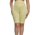 thumbnail image 1 of Qtocio Plus Size Shorts,Women's Solid Color High Waisted Supportive Shorts for Yoga and Workout Summer Activities, 1 of 5
