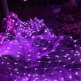 thumbnail image 2 of Estbridge Halloween/Christmas Net Lights Outdoor  6.6FT x 6.6FT 144 LED Fairy String Light with 8 Lighting Modes  Connectable Light for Garden Tree Bushes  Holiday Wedding Party Decoratio, 2 of 7