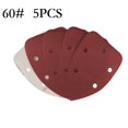 thumbnail image 1 of 5 Pcs 140*98mm Sandpaper Triangle Hook & Loop Abrasive Sanding Disc Grit 40-1000, 1 of 7