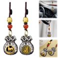 thumbnail image 1 of Clearance! Chinese Zodiac Wealth Bag Pendant Charm For Daily Fortune Rotating God Of Wealth Bag Luck And Keychain For Good Fortune, 1 of 9