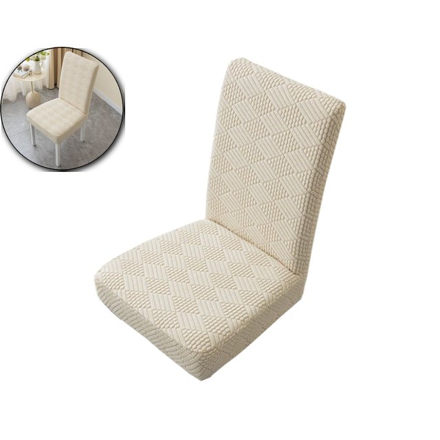 Dvruxg Dining Chair Cover, Detachable Sofa Chair Cover, Retractable Chair Cover, Dining Room Chair Covers, Anti-cat Scratch, Washable, Regular Size, for Kitchen, Hotel, Banquet