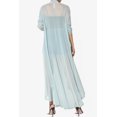 thumbnail image 2 of TheMogan Cardigan Ouvert à Manches Longues en Maille pour Femmes Mi-Mollet Caftan Transparent, 2 of 6