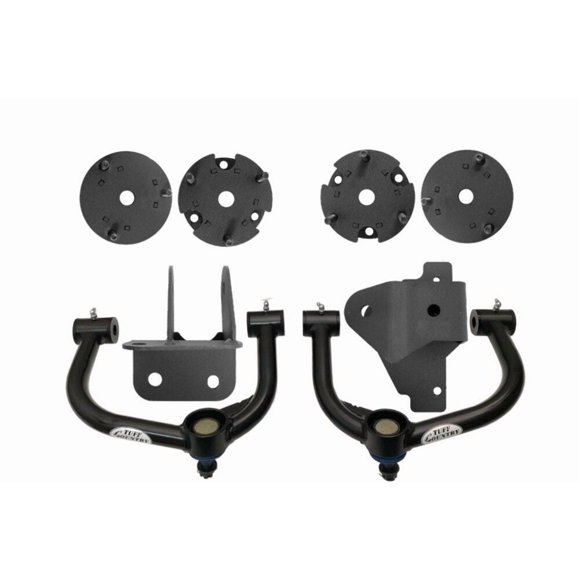 Tuff Country Kit de Levage Suspension 22505 2 Pouces Levage avant; 2 Pouces Levage Arrière; Composants Noirs