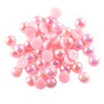 thumbnail image 2 of KLKCMS 100 Pcs Demi-Perle Perle Dos Plat 8 mm Scrapbooking pour Bricolage Rose, 2 of 9