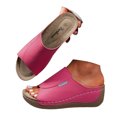 thumbnail image 3 of DXOUPM Sandals for Women Wedge Comfortable Breathable Open Toe Casual Beach Summer Sandals, 3 of 4