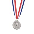 thumbnail image 3 of Unique Bargains 2' Silver Winner Award Medals Olympic Style Medals 2nd Prizes with Ribbon 10 Pack, 3 of 7