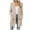Beige, variant on WUANDIXFA Women's Chunky Knit Open Front Sweater Women Fall and Winter Casual Long Sleeve Cardigan Mid Length Solid Color Knitted Cardigan with Pockets Black,M