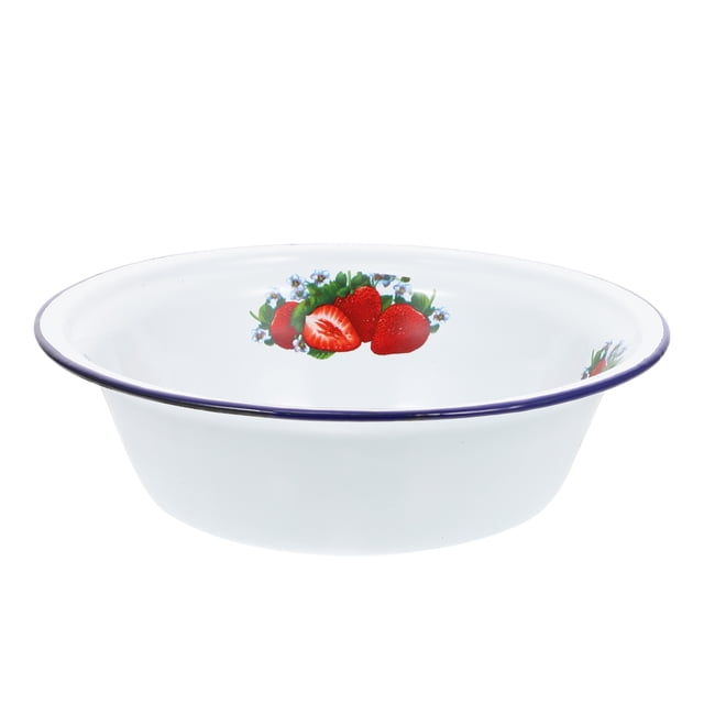 MasteelfCA 1pc Vintage Enamel Rice Bowls Practical Ramen Storage Bowls Enamel Tableware