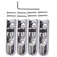 thumbnail image 1 of Pont de Basse 4 Pièces avec 8 Vis pour 4 Cordes de Remplacement de Guitare Basse Électrique, 1 of 6