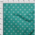 thumbnail image 3 of oneOone Velvet Dusty Teal Green Fabric Asian Circle Block Craft Projects Decor Fabric Printed By The Yard 58 Inch Wide-V7, 3 of 4
