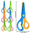 thumbnail image 3 of CHENMEI Kids Scissors Blunt Tip Scissor Preschool Training for Toddler & Children Anti Pinch Design Child Hand Coordination Development Tools Scrapbooking Supplies, 3 of 7