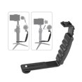 thumbnail image 1 of Handheld L-shaped Gimbal Expansion Bracket Holder with 2 Hot Shoe Mounts Accessory Replacement for DJI, 1 of 8