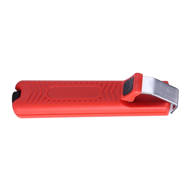 8-28mm Mini Knife Wire Stripper Cable Stripping Tool with Rotating Blade Adjustable Cutting Depth Anti Slip Material for PVC Rubber Silicone Cables