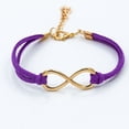 thumbnail image 1 of kurtrusly Women Trendy Infinity Symbol Leather Wristband Multilayer Bracelet Wrap, 1 of 2