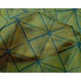 thumbnail image 4 of oneOone Silk Tabby Fabric Dot & Triangle Block Print Fabric By The Yard 42 Inch Wide, 4 of 4