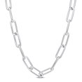 thumbnail image 1 of Miabella Sterling Silver Paperclip Necklace, 1 of 3