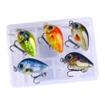 thumbnail image 3 of tamizeot 5x Mini Crankbait Leurres de Pêche Appâts de Pêche Réalistes pour Truite Doré Style Bateau B Style A, 3 of 6