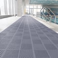 thumbnail image 4 of Interlock Defend Slip Bathroom Mats Waterproof Floor Tiles With Holes Defend Slip Pool And Shower Mats For Indoor And Outdoor Use, 4 of 6