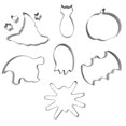 thumbnail image 1 of SDNall 10PCS/set Stainless Steel Molds For Halloween Cake Baking DIY Tool Set, 1 of 9