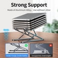 thumbnail image 3 of Laptop Stand, Adjustable ABS plastic Notebook Stand，Portable Foldable Laptop Holder for Desk Compatible with All 10-15.6in Laptops, 3 of 5