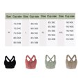 thumbnail image 1 of Langgg Front Zipper Sports Bra Comfortable Compression Fit Gym Athletic Support Breathable Sports Bras Vest Red M, 1 of 6