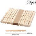 thumbnail image 1 of Coofit 50PCS Kids Ice Cream Stick DIY Safe Creative Wooden Popsicle Stick Ice Pop Stick, 1 of 10