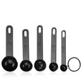 thumbnail image 2 of braveheart 5 Pieces Plastic Kitchen Measuring Spoons Set Baking Cooking Measure Scoop Kit for Dry Ingredients Accessories, Black, 2 of 7