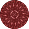 thumbnail image 1 of Ahgly Company Tapis d'Intérieur Lavables en Machine, Carrés Transitionnels Rouge Cramoisi, Carrés de 3', 1 of 7