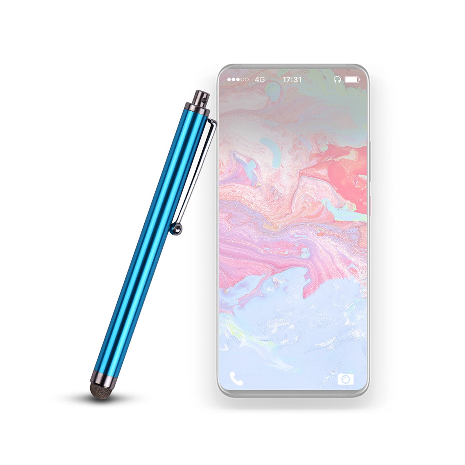 Capacitive Stylus Durable Universal Touchscreen Drawing Pen with Fiber Tip for Cell Phone Tablet Compatible
