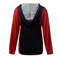 thumbnail image 5 of CEHVOM Blouse à Capuche Imprimée T-Shirt à Manches Longues Col en V Automne pour Femme, 5 of 5