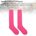 thumbnail image 3 of 1 Pair Fencing Socks Pink, 3D Heel Design, Cotton, Knee High, Training Competition, Breathable, with Elastic, 3 of 7
