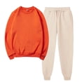 thumbnail image 2 of Besolor Ensembles 2 Pcs pour Femmes Survêtements Décontractés Chandail à Col Rond et Pantalon de Jogging Ensembles d'Entraînement Survêtements, 2 of 5