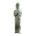 thumbnail image 3 of Ornement de Jardin Bouddha Debout Pierre en Résine Effet Zen Statue Extérieur Intérieur, 3 of 8