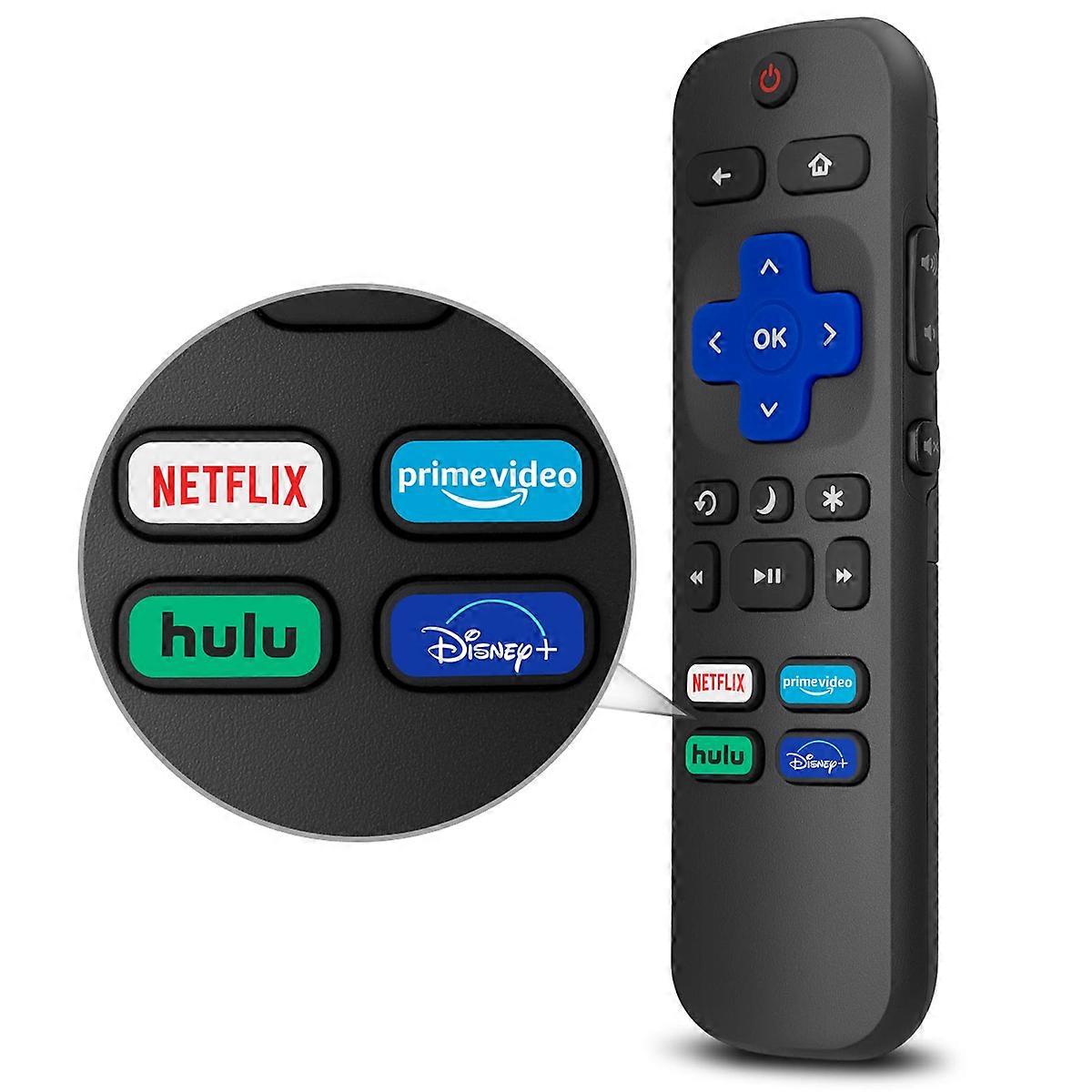 Universal Roku TV remote — front view