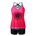 thumbnail image 3 of Betiyuaoe Women's Tankini Swimsuits Large Bikini Set Digital Print Suspender Beach Split Bathing Suits, 3 of 7