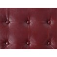 thumbnail image 3 of Convenience Concepts Designs4Comfort Round Shoe Ottoman in Red Fabric, 3 of 4