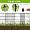 thumbnail image 3 of BeesClover Outdoor Garden Fencing Decorative Garden Fence Rustproof Metal Wire Animal Barrier Fence for Dogs, Rabbits, Landscape Edging, and Patio, 3 of 6