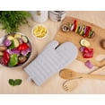 thumbnail image 2 of Mainstays Oven Mitt, Gray, 7” x 12.5”, 100% Cotton Shell 100% Polyester Fill, 2 of 6