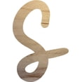 thumbnail image 1 of Wooden Letter S Craft Project, 4'' Tall Small Unfinished Wood Alphabet Letter, DIY, 1 of 3