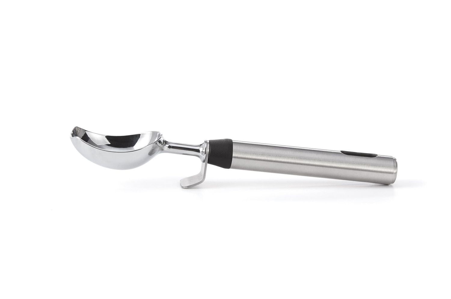 Starfrit Gourmet STEEL Ice Cream Scoop, Durable Stainless Steel Handle, Ergonomic Design, Integrated Rest to Prevent Mess, Dishwasher Safe, Perfect for Hard Frozen Treats