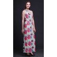 thumbnail image 3 of Bimba Robe Longue Sans Manches à Imprimé Floral pour Femmes avec Fentes Latérales Tenue d'Été-TTG, 3 of 6