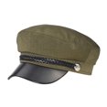 thumbnail image 1 of Baohd Bonnet Femme Mode Style Britannique Rétro Multicolore Garde au Chaud Doux Confortable Absorbant la Sueur Gris Coton Olive, 1 of 6