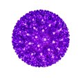 thumbnail image 1 of Novelty Lights LED 7.5in 100 Light Starlight Sphere, Purple, Large Ornament Ball Light, 5ft Hanging Cord with S Hook, 12ft Power Cord with Stackable Plug, Commercial Grade, 1 of 8