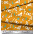 thumbnail image 3 of Soimoi Viscose Chiffon Fabric Leaves,Floral & Rabbit Animal Printed Craft Fabric by the Yard 42 Inch Wide, 3 of 3