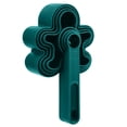 thumbnail image 2 of Holiday Time 8-Piece Measuring Cup and Spoon Set, Gingerbread Cookie Shaped, Green, 2 of 10