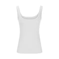 thumbnail image 4 of hotojiny Going out Tops for Women Sleeveless Ribbed Knit Slim Scoop Neck Tank Shirt Solid Color Basic Layering Shirts, 4 of 6