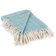 thumbnail image 1 of Design Imports CAMZ10377 Diamond Stitch Throw - Aqua, 1 of 2