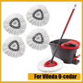 thumbnail image 2 of White Mop Head Cloth Replacement Microfiber Mop Refills Spin Mop Cloth Replacement Head for Vileda O-cedar Replacement Mop Heads, 2 of 5