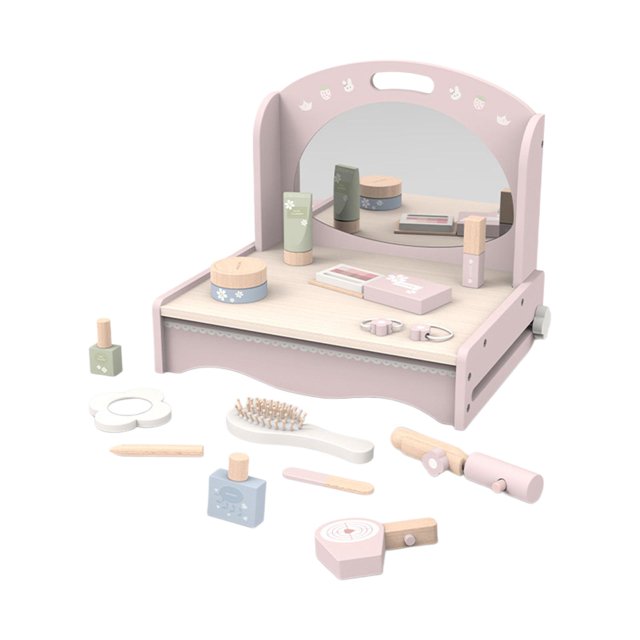Kids Makeup Sets dress up Cosmetic Set Kids vanity Table with Pretend Makeup