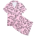 thumbnail image 2 of Hiiyo Big Girls Pajama Set Dinosaur Print Loungewear Pj's Set, 2-Piece, Sizes 2-13T, 2 of 4